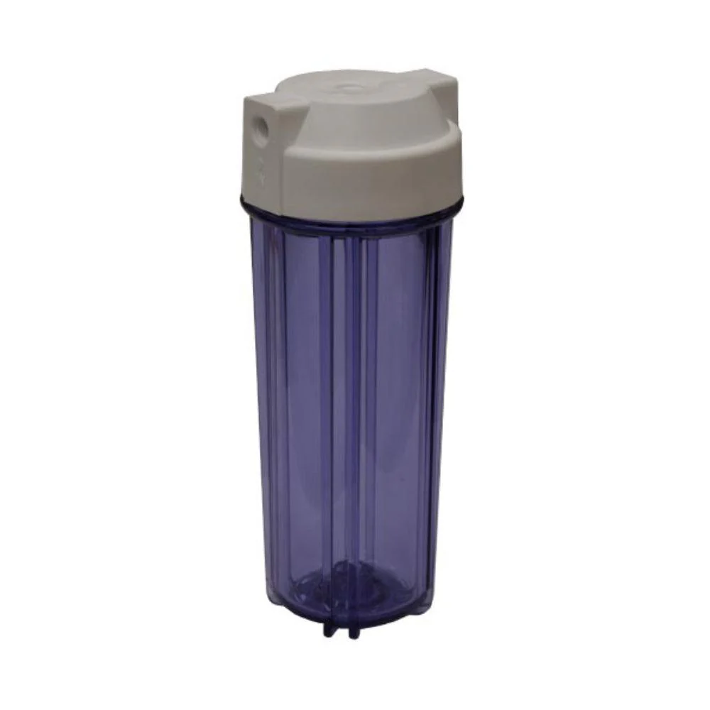 Streamline | 10 inch Filter Housing | 1/4 inch ports | Clear/White - Image 2