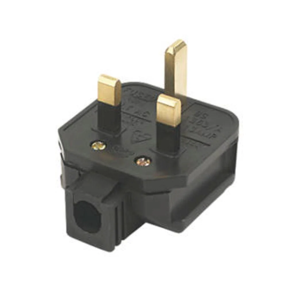 Black Tough Plug | 13 Amp