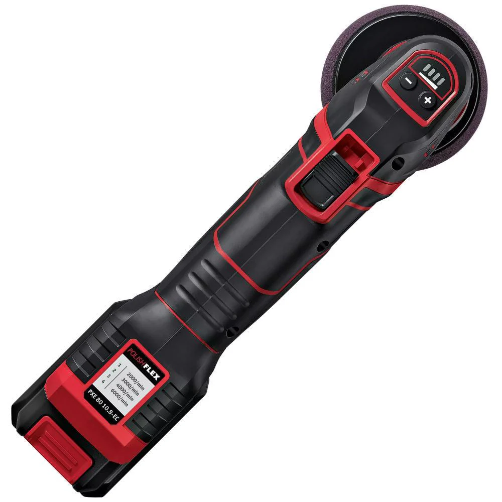 Flex Cordless Polisher | PXE 80 | 10.8 Volt | Battery & Charger Kit - Image 4