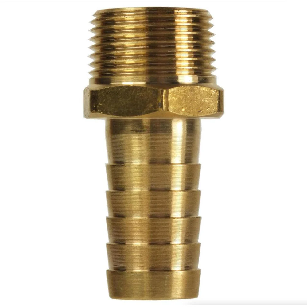 High Pressure Hose Tail | Brass | 12 MM | 3/8" Male