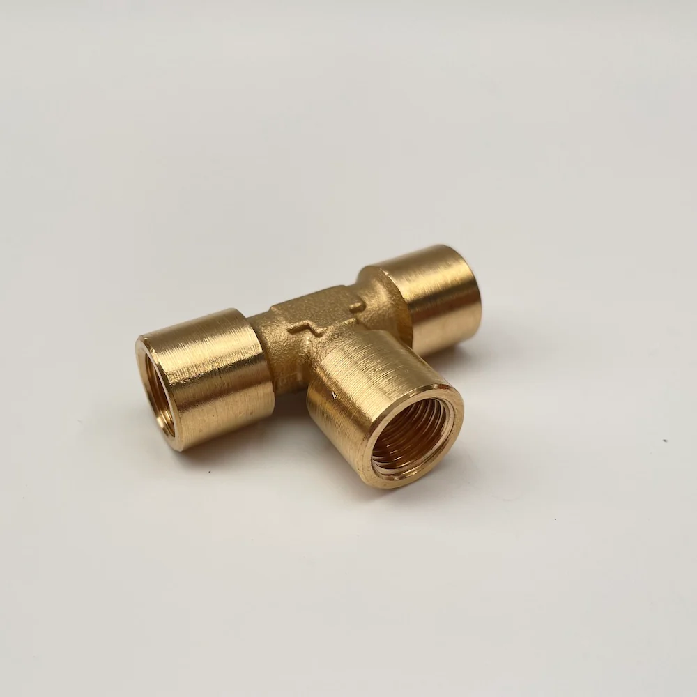 High Pressure T Piece | Zinc Plated | 1/4" Female x 1/4" Female x 1/4" Female