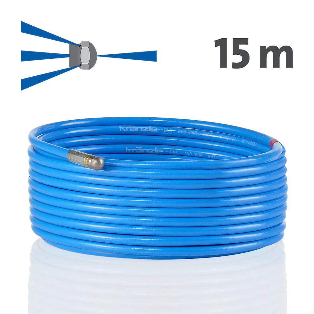 Kranzle Drain-Cleaning Hose With Forward Jet | 15 Meter | D12