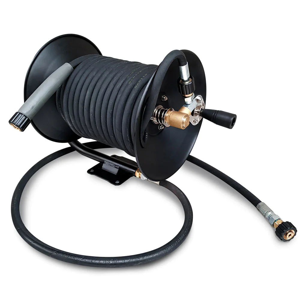 Manual Pressure Washer Hose Reel | Including Hose | Various Lengths - Image 3