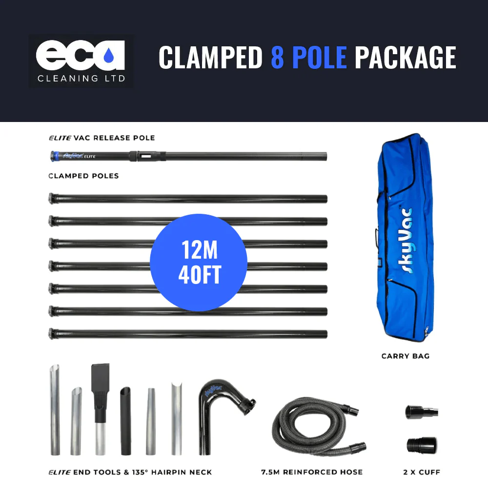 SkyVac Carbon Fibre Clamped Pole Set | 50 MM - Image 3