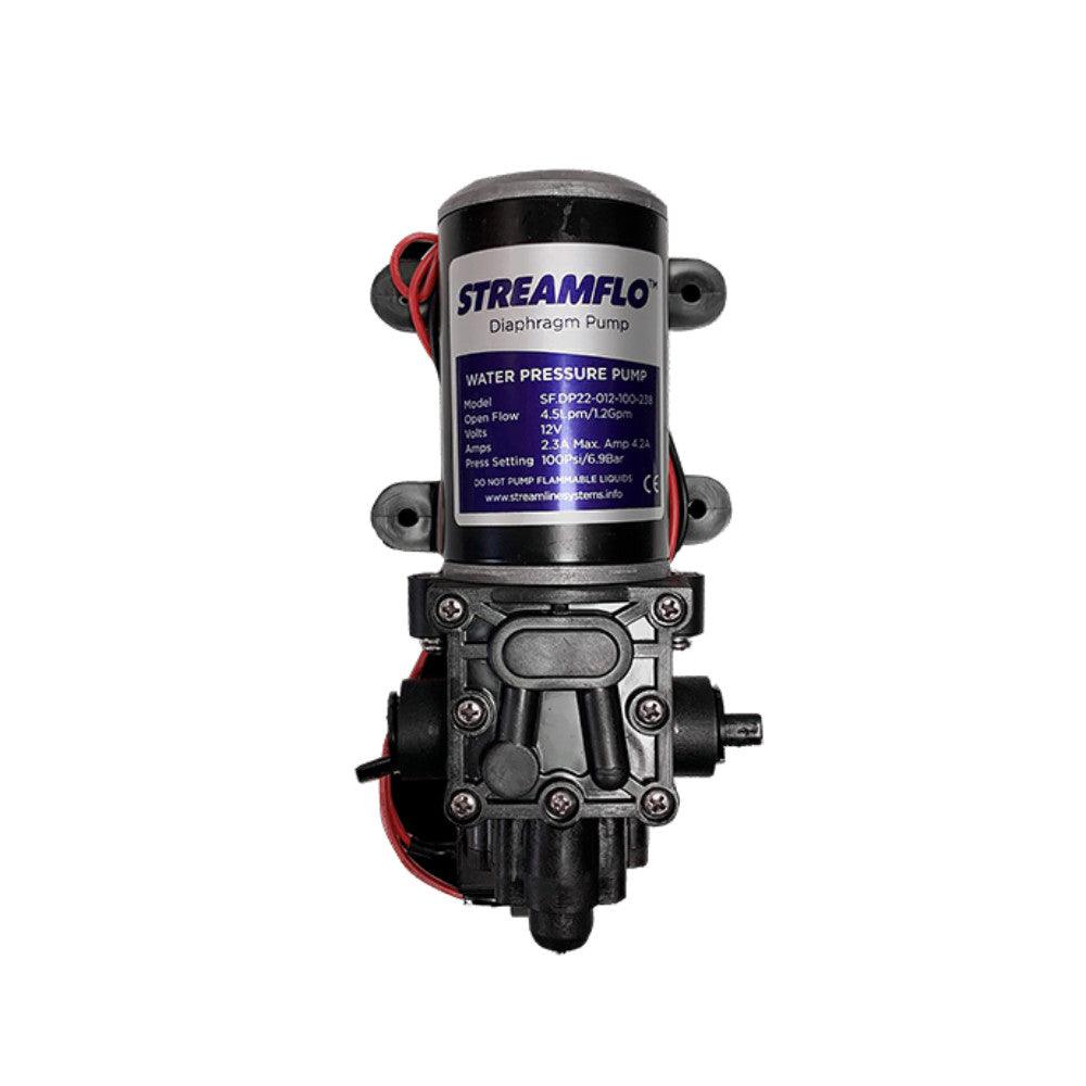 Streamline | Streamflo Pump | 12v, 100 PSI, 4.5 LPM, 3/8 Inch