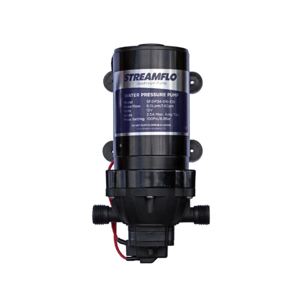 Streamline | Streamflo Pump |  12v, 100 PSI, 6 LPM, 1/2 Inch